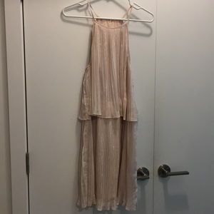 Pink blouson style dress